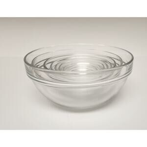 ARC France Vintage 8 PC Mixing Bowl Set Clear Glass Nesting Set